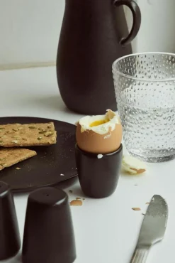 Aida Kaffekoppar-Raw Äggkopp 2-pack, Titanium Black