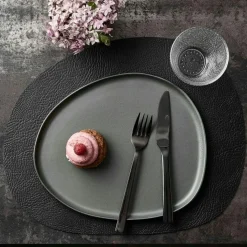 Aida Mattallrikar-Raw Organic Tallrik 25x29 cm, Metallic Brown