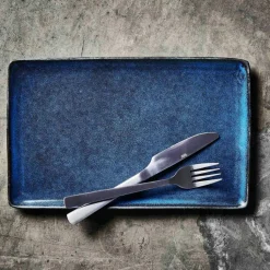 Aida Mattallrikar-Raw Rektangulär Tallrik 31,5x20 cm, Midnight Blue