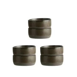 Aida Serveringsskålar-Raw Skål 13,5 cm 6-pack, Metallic Brown