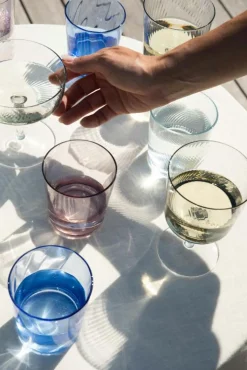 Aida Dricksglas-RAW Unique Swirl Glas Låg 30 cl, Rök