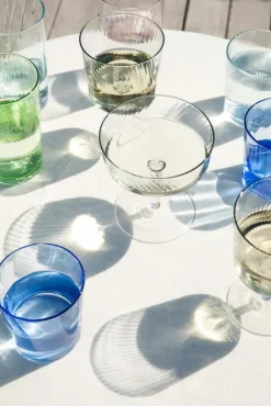 Aida Dricksglas-RAW Unique Swirl Glas Låg 30 cl, Rök