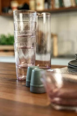 Aida Dricksglas-RAW Unique Swirl Glas Låg 30 cl, Rök