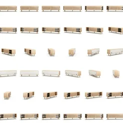 Ray Mediabänk 180 cm, Ek