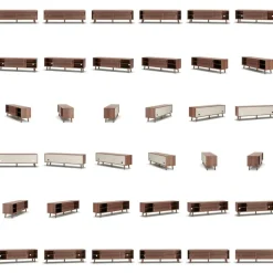 Ray Mediabänk 180 cm, Ek
