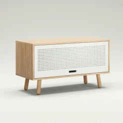 Department Tv-Bänkar & Mediabänkar-Ray Mediabänk 100 cm, Ek / Vit