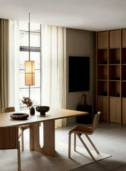 Audo Copenhagen Stolar-Ready Stol, Klädd Framsida, Svart Ek / Läder Dakar 0842