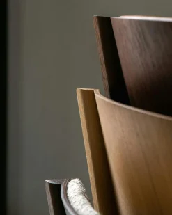 Audo Copenhagen Stolar-Ready Stol, Klädd Framsida, Svart Ek / Läder Dakar 0842