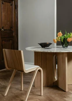 Audo Copenhagen Stolar-Ready Stol, Klädd Framsida, Svart Ek / Läder Dakar 0842