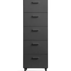 Relief Byrå Hög Med Ben, Orange