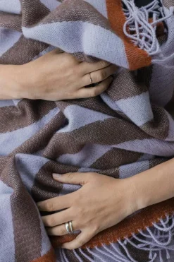 RETRO Pläd 125x170 cm, Rust Red