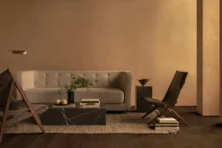 Audo Copenhagen Bordslampor-Reverse Bordslampa, Carrara / Svart