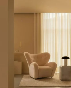 Audo Copenhagen Bordslampor-Reverse Bordslampa, Carrara / Svart