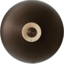 Audo Copenhagen Vägglampor-Reverse Vägglampa Fast Installation, Travertin / Bronzed Brass