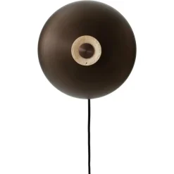 Reverse Vägglampa, Travertin / Bronzed Brass