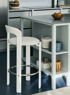 Rey Barstol Klädd 65 cm, Cream White