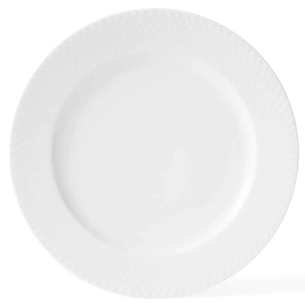 Rhombe Tallrik 27 cm, Vit