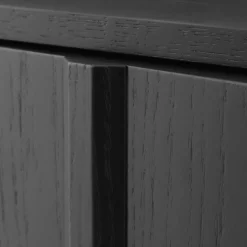 Rib Skänk Ek, Svart