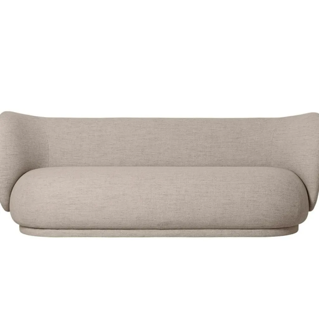 Ferm Living 3-Sitssoffor-Rico Boucle 3-Sitssoffa, Sand