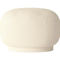 Rico Pouf Wool Boucle- Off-White Sittpuff