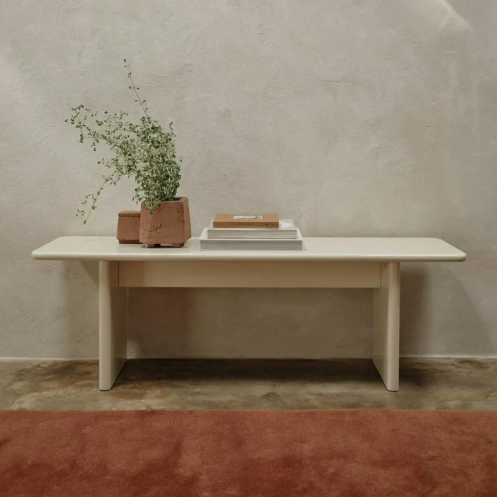 Rink Bänk 35x140 cm, Eggshell