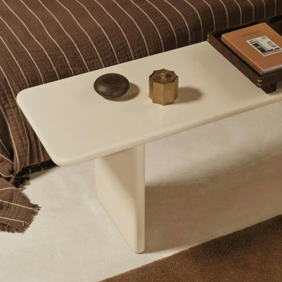 Rink Bänk 35x140 cm, Eggshell