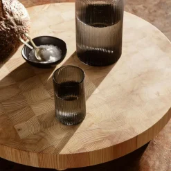 Ferm Living Dricksglas-Ripple Dricksglas 14 cl 4-pack, Klar