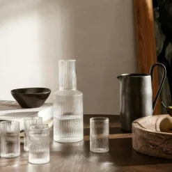 Ferm Living Dricksglas-Ripple Dricksglas 14 cl 4-pack, Klar