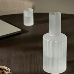 Ferm Living Vattenkaraffer & Vattenkannor-Ripple Karaff 1 L, Klar