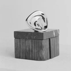 Ripple Knob Väggkrok 9 cm, Silver