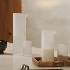 Ferm Living Mjölkkannor-Ripple Mjölkkanna H16 cm, Smoked Grey