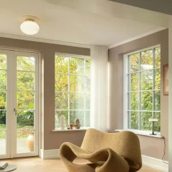 Nuura Badrumsbelysning|Plafonder-Rizzatto 301 Plafond, Mässing / Opal