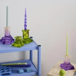 Kosta Boda Ljusstakar-Rocky Baroque Ljusstake 150 mm, Bärnsten