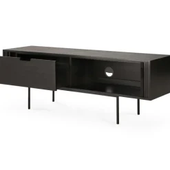 Ethnicraft Skänkar & Sideboards|Tv-Bänkar & Mediabänkar-Roller Max Skänk Mörkbetsad Teak, 242 cm