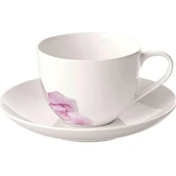 Rose Garden Kaffekopp Med Fat