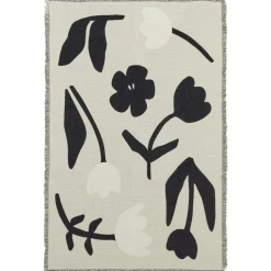 Broste Copenhagen Plädar & Filtar-Rosita Pläd 130x180 cm, Svart