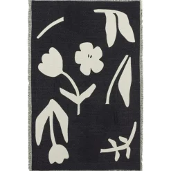 Broste Copenhagen Plädar & Filtar-Rosita Pläd 130x180 cm, Svart