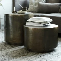 Rota Soffbord Antique Brass 50x50 cm