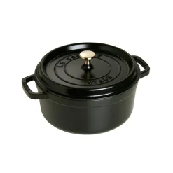 Staub Grytor-Rund Gryta i Gjutjärn 3,8 L, Svart