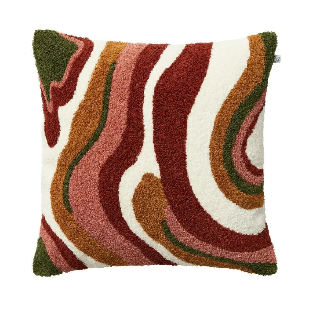 Sagar Kuddfodral Bouclé 50x50 cm, Apricot Orange / Rose