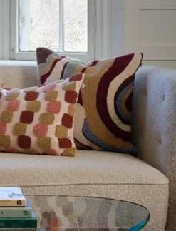 Sagar Kuddfodral Bouclé 50x50 cm, Apricot Orange / Rose