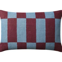 Chhatwal & Jonsson Prydnadskuddar & Fodral-Samar Kuddfodral 40x60 cm, Dusty Blue / Ruby