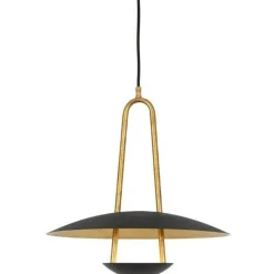 Konsthantverk Pendellampor-Satellit Pendel Rå Mässing / Svart, 55 cm