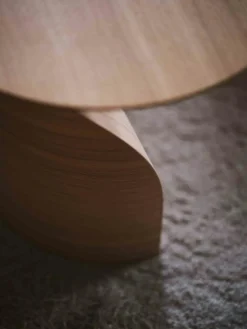 Savoa Soffbord Ø84 cm, Oljad Ek