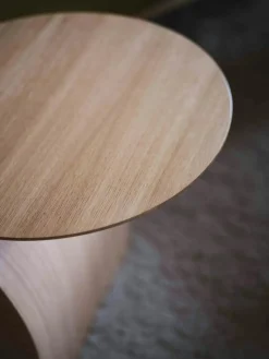 Savoa Soffbord Ø84 cm, Oljad Ek