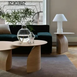 Savoa Soffbord Ø84 cm, Oljad Ek