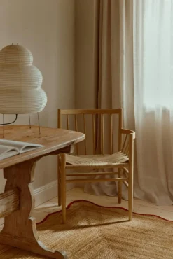 Layered Jutemattor-Scallop Jutematta 75x200 cm, Misty Blue