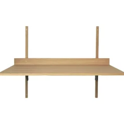 Ferm Living Vägghyllor|Skrivbord-Sector Skrivbord 87x45 cm, Ek/Mässing