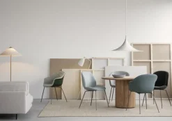 GUBI Pendellampor-Semi Pendel Ø90 cm, Vit Halvmatt