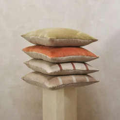 Senti Stripe Kuddfodral 50x50 cm, Carob Brown